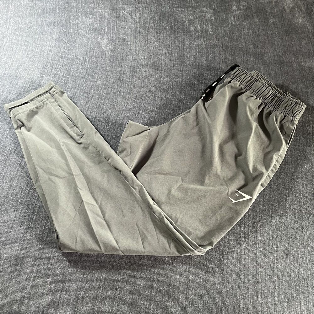 Gymshark Arrival Woven Joggers Men’s Medium Gray Athletic gym Pants